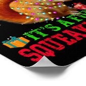 It's A Fun Squeaky Sound Christmas Squirrel  ポスター (角)