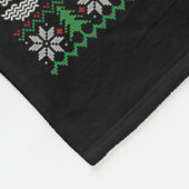 It's A Funny Squeaky Sound Christmas Squirrel Swea フリースブランケット (角)