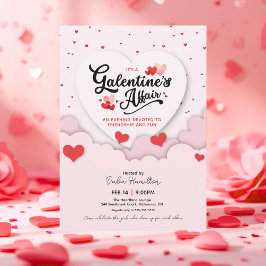 It's A Galentine's Affair Valentines Invitation 招待状