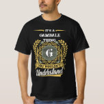 It's a Gambale Thing You Wouldn't Understand Tシャツ<br><div class="desc">It’s a Gambale thing—you wouldn’t understand. This men’s t-shirt is perfect for anyone with the name Gambale who wears it with pride and humor. Whether you're out with friends, at a family gathering, or just relaxing, this bold design makes a statement. A great gift idea for birthdays, reunions, or any...</div>