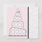 It's a Garl Baby Shawer Cake招待状 招待状 (裏面)