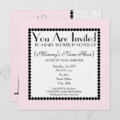 It's a Garl Baby Shawer Cake招待状 招待状 (正面/裏面)