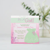 It's a Garl Baby Shawer Pastel Dress (It's A Garl  招待状 (スタンド正面)