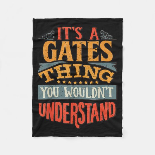 It's A Gates Thing You Wouldn't Understand  フリースブランケット (正面)