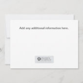 It's A Gerl （女の子です） 招待状 (裏面)