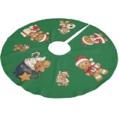 It's a Gingerbread Christmas! ブラッシュドポリエステルツリースカート (アングル)