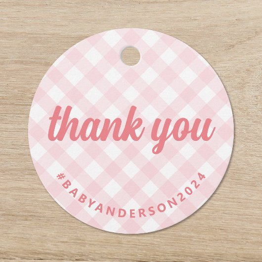 It's a Giram Baby Shower フェイバータグ