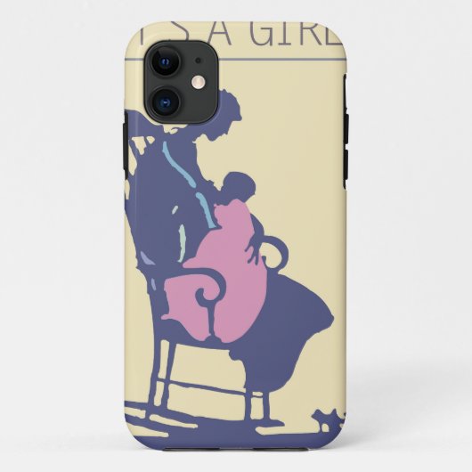 <It's a Girl> スティーブのコリアーによって Case-Mate iPhoneケース (裏面)