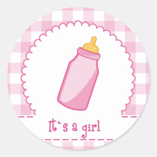 its a girl ラウンドシール (正面)
