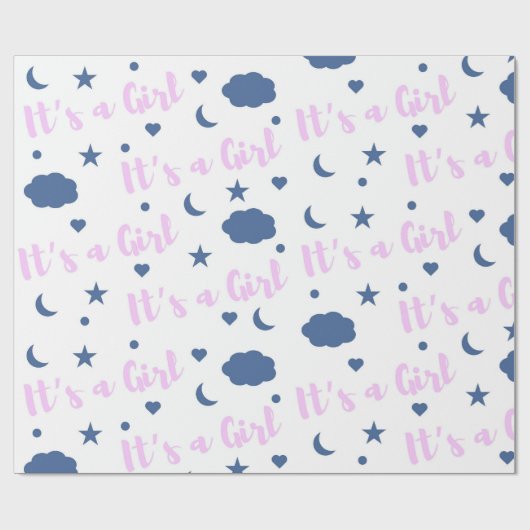 It's A Girl! ラッピングペーパー (フラット)