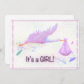 its a girl 招待状 (正面/裏面)