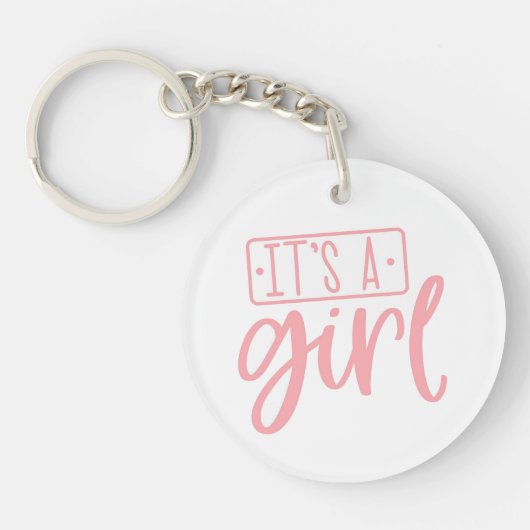 It's a Girl Acrylic Keychain キーホルダー (正面)