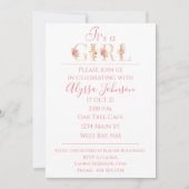 It's a Girl Baby Shawer招待状 招待状 (正面)