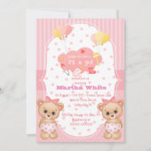 it's a girl Baby shower Invitation 招待状 (正面)