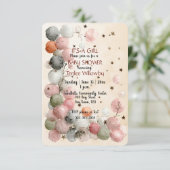 It's A Girl Baby Shower Invitation 招待状 (スタンド正面)