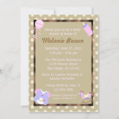 It's A Girl Baby Shower Invite 招待状 (裏面)