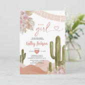 Its a Girl Baby Shower Tacoの恋の南西 招待状 (スタンド正面)