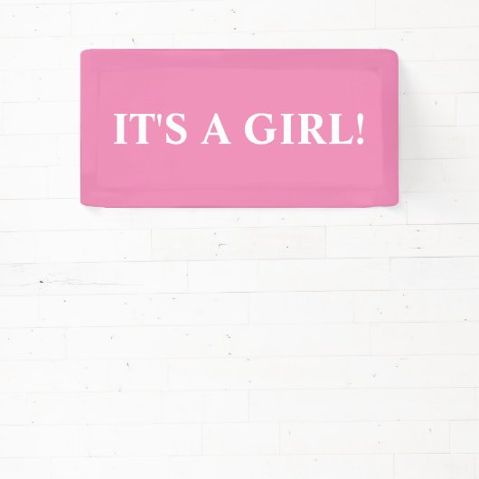 IT'S A GIRL! BANNER 横断幕 (インサイチュ)