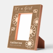 Its a Girl Bee Daisy レーザー彫刻フレーム (左)