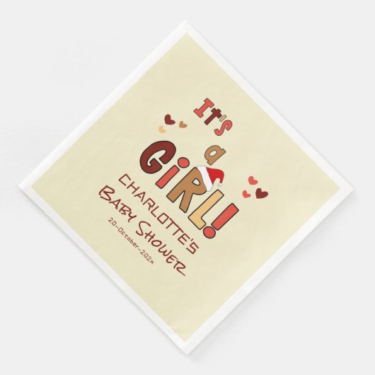 It's a Girl! Christmas Santa Hat Baby Shower (コーナー)