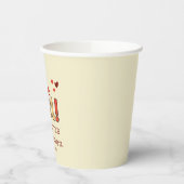 It's a Girl! Christmas Santa Hat Baby Shower 紙コップ (左)