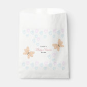 It's a Girl Cute handdrawn butterflies Baby Shower フェイバーバッグ (正面)