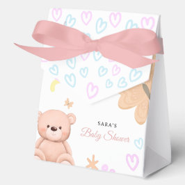 It's a Girl Cute Teddy Bear Baby Shower Cartoon  フェイバーボックス