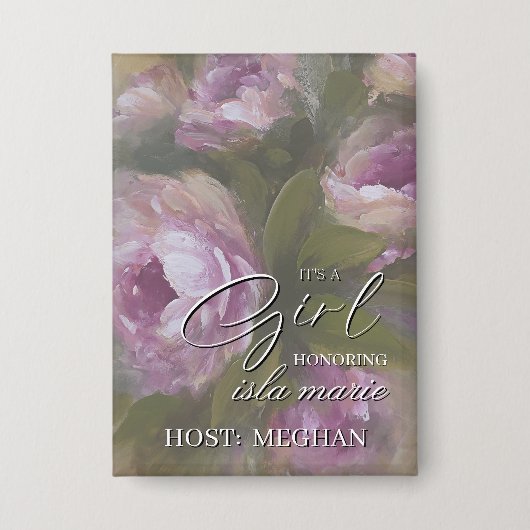 It's A Girl HOST 缶バッジ (正面)