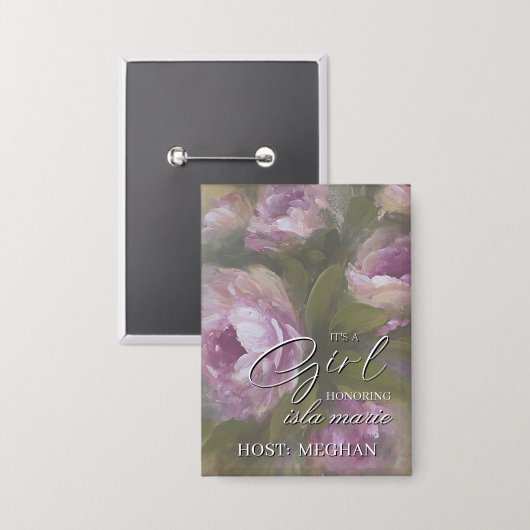 It's A Girl HOST 缶バッジ (正面/裏面)