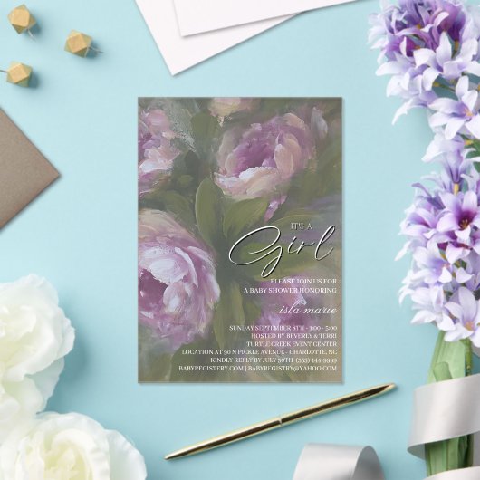 It's A Girl - Invitation アクリル招待状 (インサイチュ (ウェディング))