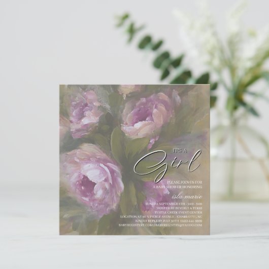 It's A Girl - Invitation 招待状 (スタンド正面)