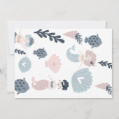 Its a Girl Mermaid Baby shower招待状 招待状 (裏面)