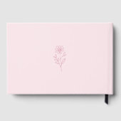 It's A Girl! Minimalism Pastel Pink Baby Shower ゲストブック (裏面)