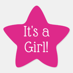 Its a Girl Pink 生まれたばかりの Star Stecker（女性用ピンクのスターステ 星シール