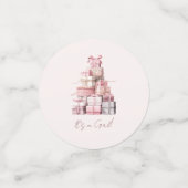 It's a Girl! Pink Baby Girl Shower コンフェッティ (スモール正面)