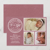It's a Girl! Postage Stamps 案内状 (正面/裏面)