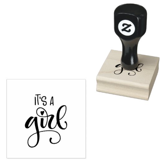 Its a girl stamp ラバースタンプ (押印)
