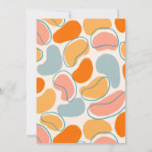 It's A Girl Wildflower Floral Baby Shower 招待状 (裏面)