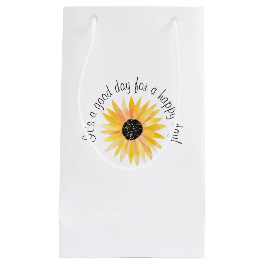 It's a good day for a happy day! スモールペーパーバッグ (正面)
