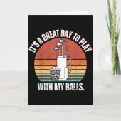 It's A Good Day To Play With My Funny Men Golf カード (正面)