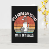 It's A Good Day To Play With My Funny Men Golf  カード (黄色い花)