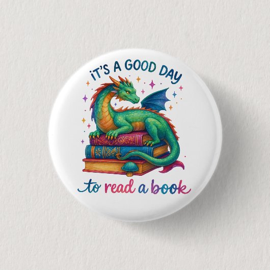 It's A Good Day To Read A Book  缶バッジ (正面)