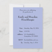 It's a Graduation Party - Black w/Photo 招待状 (裏面)