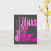 It's A Jonas Thing You Wouldn't Understand Jonas F カード (黄色い花)