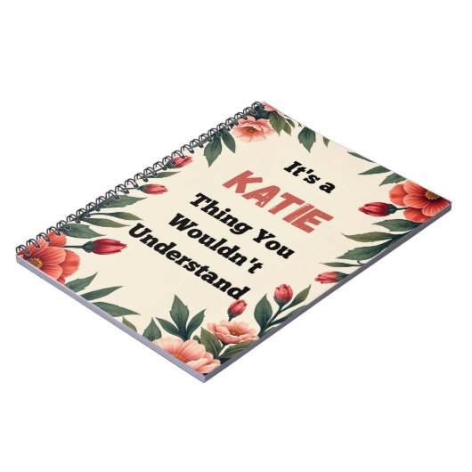 It's a Katie Thing You Wouldn't Understand ノートブック (左側)