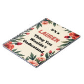 It's a Lauren Thing You Wouldn't Understand ノートブック (左側)