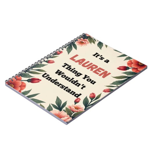 It's a Lauren Thing You Wouldn't Understand ノートブック (左側)