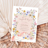 It's A Magical Day Wildflower Birthday Invitation 招待状