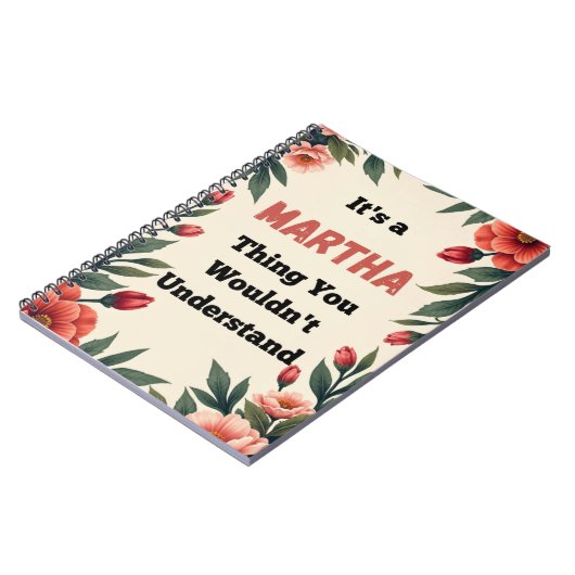 It's a Martha Thing You Wouldn't Understand ノートブック (左側)