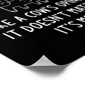 It's A Moo Int, Like A Cow's Onion, Funny, Jokes ポスター (角)